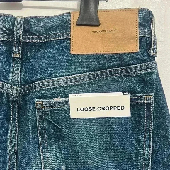 BNWT Zara men’s loose cropped fit  jeans size 30 - Picture 5 of 6
